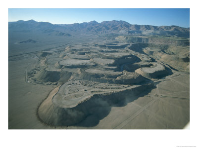 Tailings Made Of Mining Debris Pile Up Near Chuquicamata by Joel Sartore Pricing Limited Edition Print image