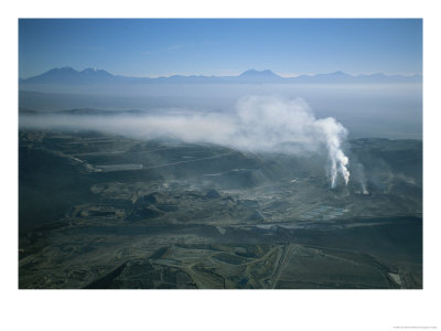 Pollution Spews From A Copper Smelter At Chuquicamata by Joel Sartore Pricing Limited Edition Print image