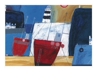Two Red Boats by Dave Jaundrell Pricing Limited Edition Print image