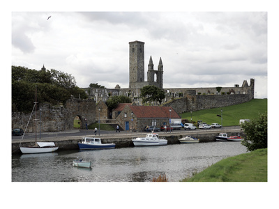 A View Of The Cathedral At St. Andrews by Stephen Szurlej Pricing Limited Edition Print image