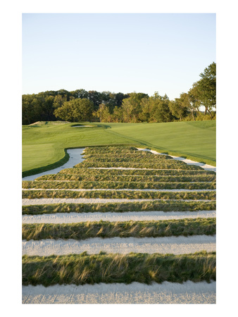Oakmont Country Club, Hole 3, 'Church Pews' Bunker by Stephen Szurlej Pricing Limited Edition Print image