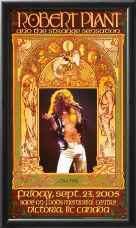 Robert Plant Victoria Concert (Lithograph) by Bob Masse Pricing Limited Edition Print image