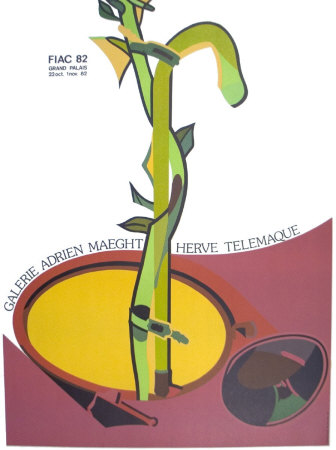 Fiac, 1982 by Herve Telemaque Pricing Limited Edition Print image