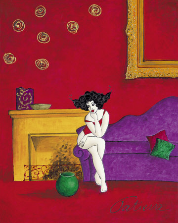 Thoughtful On The Divan by Tatieva Pricing Limited Edition Print image