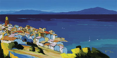 The Bay Of St. Tropez by Richard Moisan Pricing Limited Edition Print image