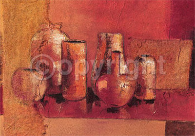Mystic Pottery In Red by Jos Vasterd Pricing Limited Edition Print image