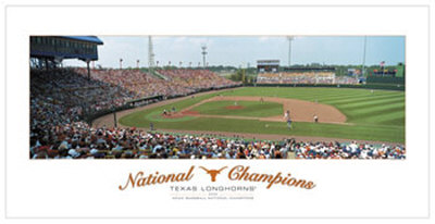 University Of Texas Longhorns, 2005 Cws National Champions by Rick Anderson Pricing Limited Edition Print image