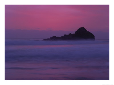Sunset On Big Sur, Pfeiffer Beach State Park, California, Usa by Jerry Ginsberg Pricing Limited Edition Print image