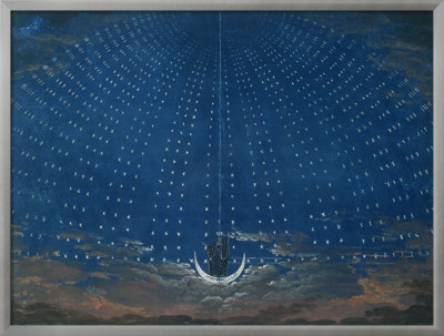 The Palace Of The Queen Of The Night, Set Design For 'The Magic Flute' By Wolfgang Amadeus Mozart by Schinkel Pricing Limited Edition Print image