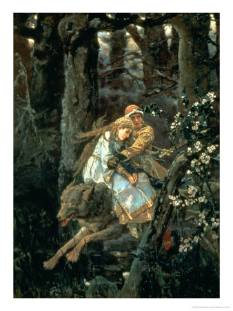 Prince Ivan On The Grey Wolf, 1889 by Victor Mikhailovich Vasnetsov Pricing Limited Edition Print image