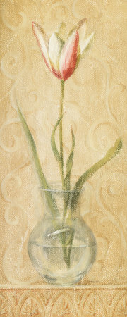 Vintage Tulip In Glass Vase by Danhui Nai Pricing Limited Edition Print image