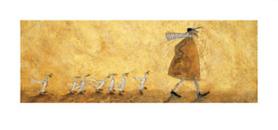 Walking With Ducks by Sam Toft Pricing Limited Edition Print image