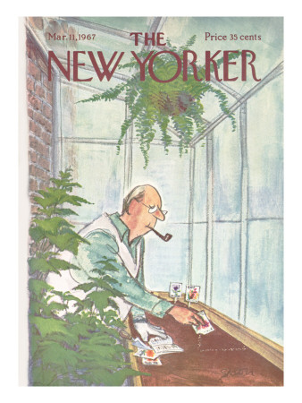 The New Yorker Cover - March 11, 1967 by Charles Saxon Pricing Limited Edition Print image