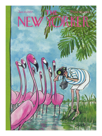 The New Yorker Cover - January 15, 1972 by Charles Saxon Pricing Limited Edition Print image