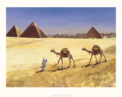 The Great Pyramids, Cairo by Jonathan Sanders Pricing Limited Edition Print image