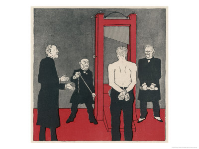 The Terms Of The Versailles Treaty Are Equivalent To Sending Germany To The Guillotine by Thomas Theodor Heine Pricing Limited Edition Print image