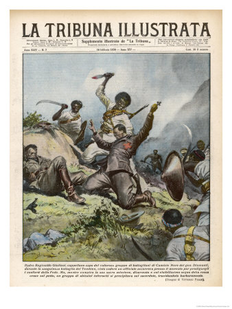 The Ethiopians Kill Italian Red Cross Men by Vittorio Pisani Pricing Limited Edition Print image