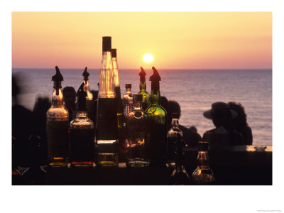 Sunset At Rick's Cafe, Negril, Jamaica by Holger Leue Pricing Limited Edition Print image