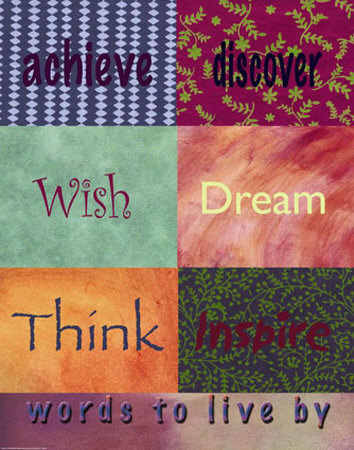 Words To Live By, Tween by Marilu Windvand Pricing Limited Edition Print image