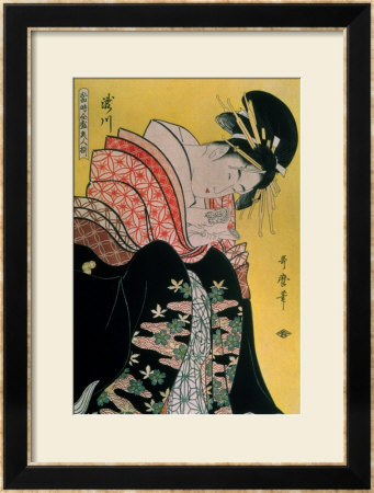 Takigawa From The Tea-House, Ogi by Utamaro Kitagawa Pricing Limited Edition Print image