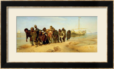 The Boatmen On The Volga, 1870-73 by Ilya Efimovich Repin Pricing Limited Edition Print image