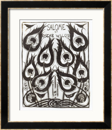 Original Sketch For The Cover Of Salome By Oscar Wilde Circa 1894 by Aubrey Beardsley Pricing Limited Edition Print image