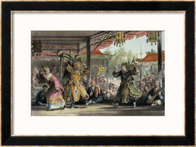 Scene From The Spectacle Of The Sun And Moon by Thomas Allom Pricing Limited Edition Print image