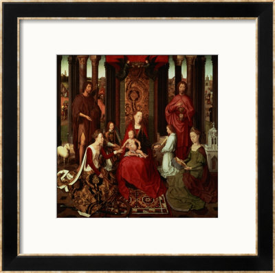Mystic Marriage Of St. Catherine And Other Saints by Hans Memling Pricing Limited Edition Print image