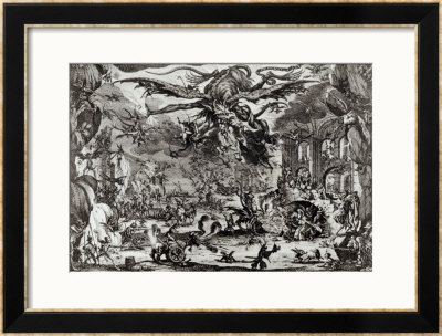 The Temptation Of St. Anthony, 17Th Century by Jacques Callot Pricing Limited Edition Print image