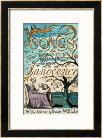 Songs Of Innocence, Title Page by William Blake Pricing Limited Edition Print image