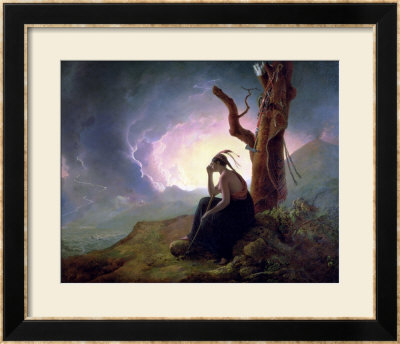 Widow Of An Indian Chief, 1785 by Joseph Wright Of Derby Pricing Limited Edition Print image