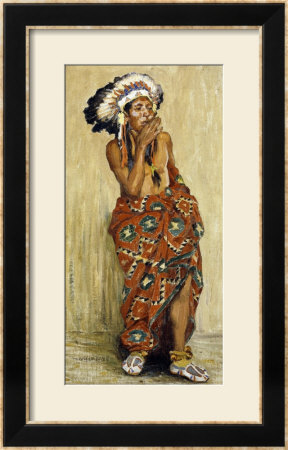 Indian With Blanket by Eanger Irving Couse Pricing Limited Edition Print image