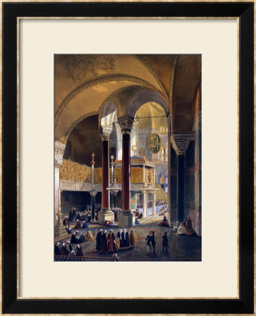 Hagia Sophia Plate 8: The Imperial Gallery And Box by Gaspard Fossati Pricing Limited Edition Print image