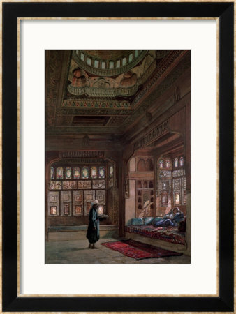 The Harem Of Sheikh Sadat, Cairo, 1870 by Frank Dillon Pricing Limited Edition Print image