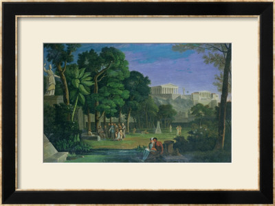 The Philosopher's Garden, Athens, 1834 by Antal Strohmayer Pricing Limited Edition Print image