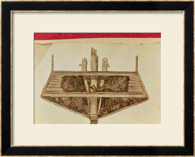Cross-Section Of A Slave Ship, From A Manuscript On Slavery, Late 18Th Century by Jacques-Henri Bernardin De Saint-Pierre Pricing Limited Edition Print image
