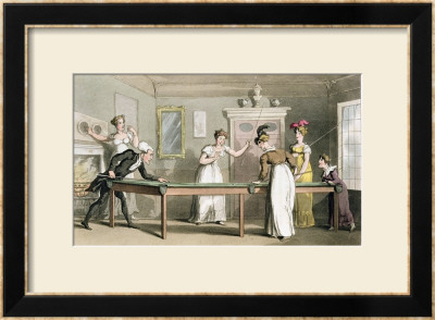 The Billiard Table, From The Tour Of Dr Syntax In Search Of The Picturesque by Thomas Rowlandson Pricing Limited Edition Print image