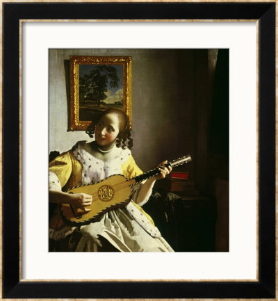 The Guitar Player, Circa 1672 by Jan Vermeer Pricing Limited Edition Print image