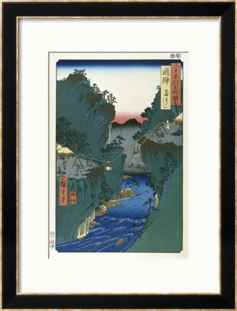 Hida Province (Kago Watashi) Basket Ferry by Ando Hiroshige Pricing Limited Edition Print image