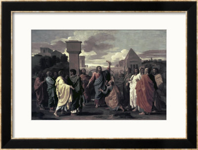 Christ Giving The Keys To St. Peter by Nicolas Poussin Pricing Limited Edition Print image