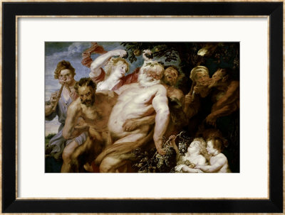 Drunken Silenus Supported By Satyrs by Sir Anthony Van Dyck Pricing Limited Edition Print image