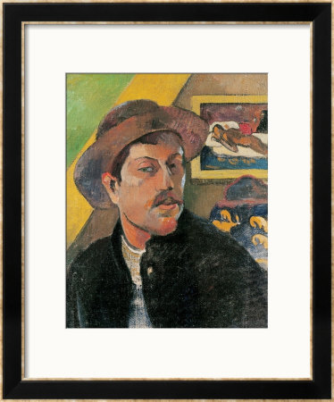 Self Portrait In A Hat, 1893-94 by Paul Gauguin Pricing Limited Edition Print image