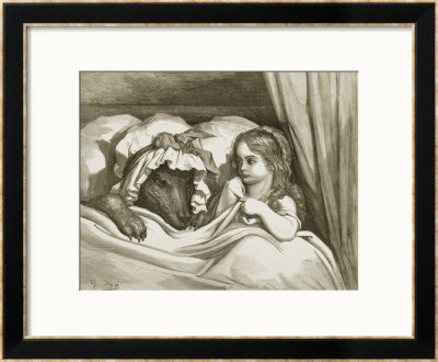 Little Red Riding Hood by Gustave Dore Pricing Limited Edition Print image