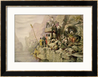 A Stone Quarry, 1833 by H. Kretzschmer Pricing Limited Edition Print image