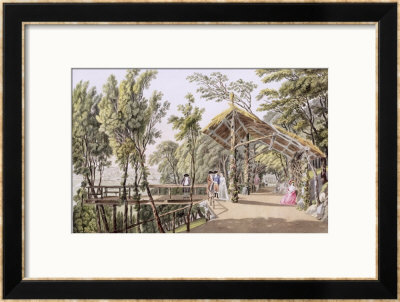 View Of The Reisenberg Gardens Near The City Of Vienna by Laurenz Janscha Pricing Limited Edition Print image