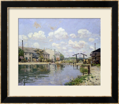The Canal Saint-Martin, Paris, 1872 by Alfred Sisley Pricing Limited Edition Print image
