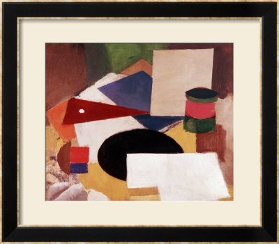 Still Life, Square On A White Background With A Black Disc by Roger De La Fresnaye Pricing Limited Edition Print image