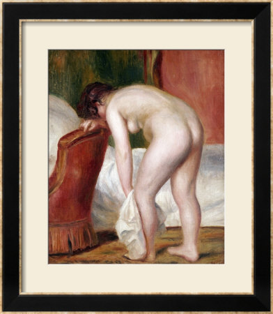 Female Nude Drying Herself, Circa 1909 by Pierre-Auguste Renoir Pricing Limited Edition Print image