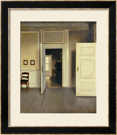 A Woman In An Interior, Strandgade 30, 1901 by Vilhelm Hammershoi Pricing Limited Edition Print image