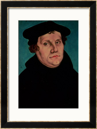 Portrait Of Martin Luther, 1529 by Lucas Cranach The Elder Pricing Limited Edition Print image